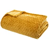 Atmosphera Plaid 180 x 230 cm Ocker