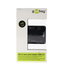 goobay Cardreader All in 1 extern Kartenlesegerät USB 2.0 Hi-Speed, 6 Kartenschächte
