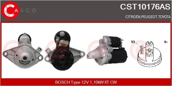 CASCO Starter cst10176as für TOYOTA Citroën/Peugeot