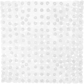 Relaxdays Duschmatte Steinoptik, rutschfeste Duscheinlage mit Saugnäpfen, waschbar, quadratisch 53 x 53 cm, transparent