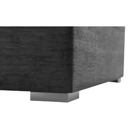 Möbel Kraft Polsterbett 131 x 117 cm Schwarz