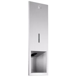 Wagner EWAR Sensorseifenspender für Austausch-Kartuschen WP 208e, Ganzmetallgehäuse zur Unterputzmontage, matt geschliffene Optik, Fassungsvermögen: 950 ml