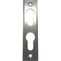 SCHÖSSWENDER PZ-Rosette mit 2 PZ-Lochungen, eckig, Edelstahl matt,