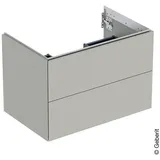 Geberit Waschtischunterschrank 2 Schubladen 74 x 50,4 x 47 cm Greige Matt