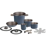 Brunner Torralta Topfset, blau, 7-teilig, Ø22cm