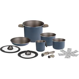 Brunner Torralta Topfset, blau, 7-teilig, Ø22cm