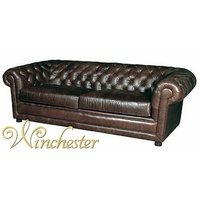 JVmoebel 3-Sitzer Chesterfield Ledersofa Braune Sofa Polster Sitz 100% Leder Sofort, Made in Europa braun