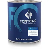 Fonteino Bodenfarbe Bodenbeschichtung Betonfarbe Betonbodenfarbe Kellerboden, geruchsarm - Silbergrau 750ml