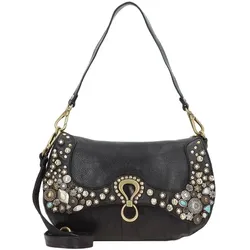 Campomaggi Bella Di Notte Schultertasche Leder 29 cm  schwarz