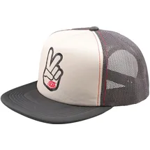 Troy Lee Designs Peace Out Trucker Kappe grau/weiß One Size