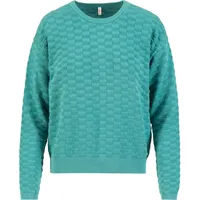 Blutsgeschwister Chic Promenade Sweatshirt diamond knit petrol M