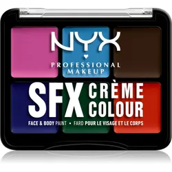 NYX Professional Makeup Halloween SFX Paints Lidschatten & Kontourpalette für Körper und Gesicht Farbton 02 Secondary 6 g