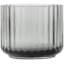Lyngby Porcelæn Teelichthalter Ø6,7 cm Glas grau