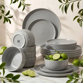 konsimo® VICTO Tafelservice 18-tlg. grau
