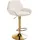 CLP Barhocker Braga  höhenverstellbar drehbar Gold/Creme