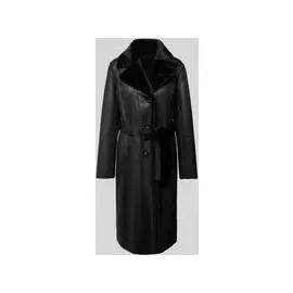 PETITE M. Wendemantel mit Reverskragen, Black, 38