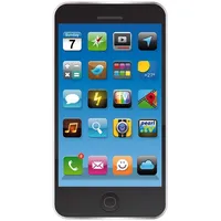 Pearl Smartphone-Design Strandtuch 100 x 170 cm schwarz