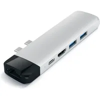 Satechi USB-C Pro Hub 4K HDMI & Ethernet Silber