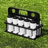 FORZA Sport Flaschenträger (750ml) mit 10 Trinkflaschen - BPA-freier Kunststoff - perfektes Trinkflasche Sport Set (Grün)