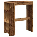 vidaXL Bartisch mit Regal Altholz-Optik 90x40x103,5 cm Holzwerkstoff