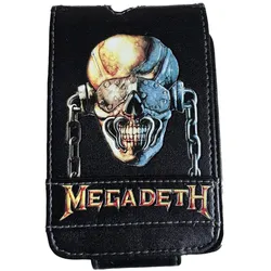 Megadeth Thrash-Metal-Band MP3-Player-Hülle mit Klettverschluss iPod-Player 11x7x1,5 cm MP3-Schutz Schwarz - One-Size