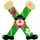Sevi Holzbuchstabe X Clown (81760)