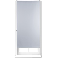 Relaxdays Thermo Verdunklungsrollo, Hitzeschutz, Fenster Seitenzugrollo, Klemmfix ohne bohren, 80x160, Stoff 76 cm, weiß