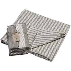 David Fussenegger Sommertuch 2er Set Nizza 'Diagonalstreifen' 90 x 150 cm (Farbe: Senf)