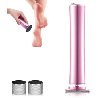 2025 Neue Callus Remover, Elektrisches Fußpflegegerät für Zuhause, Vielseitiges Hornhautentferner mit Schleifpapier Pads, Pediküre Set für Füße, Professionelles Pro Fußpflegegerät für alle (Rosa)