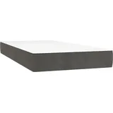 vidaXL Taschenfederkernmatratze Dunkelgrau 90 x 200 cm H3