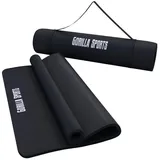 Gorilla Sports Yogamatte 190 x 100 x 1,5cm schwarz