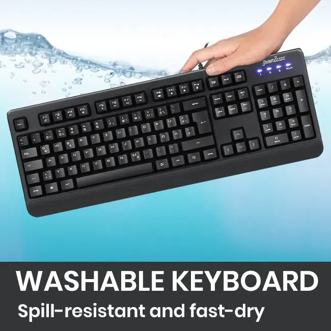 PERIBOARD-517 B - Kabelgebundene Wasserdichte Tastatur