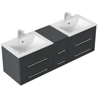 Magnolia home Badmöbel Roma XL SoftClose grafit