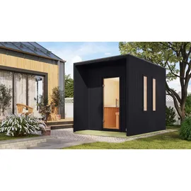 Karibu Laguna inkl. 9 kW Ofen + int. Steuerung + Dachkranz