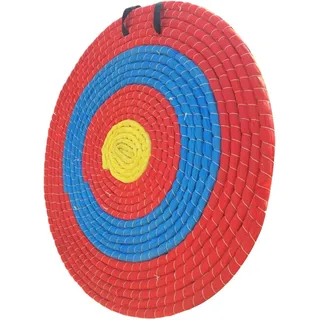 Rundes Bogenschießen Ziel, Handgefertigtes Stroh Bogen Zielscheibe, 40cm Bogenschießen Ziel Stroh, 4 Ringe, Bogenschießen Trainingszubehör