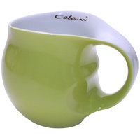 Colani Kaffeebecher, Porzellan, grün, 11 x 9,5 x 9 cm