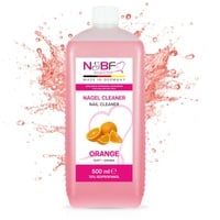 N&BF Nagel Cleaner mit Duft 500ml – für Gelnägel – Nagelreiniger – Nail-Cleaner – 70% Isopropanol-Alkohol kosmetisch rein in Studioqualität zum Entfetten und Reinigen (Orange)