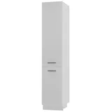 Feldmann-Wohnen Apothekerschrank Bonn (2D14K/40 kargo, 1 Tür, 2 Einlegeböden, 1 Korbauszug, 1-St., moderne Optik, MDF Fronten) weiß / weiß matt weiß