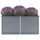 vidaXL Garten-Hochbeet verzinkter Stahl rechteckig 160 x 40 x 77 cm Grau  