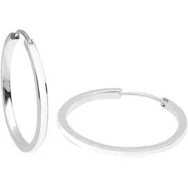 Elli Creolen Basic Filigran weiß 925 Sterling Silber