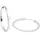 Elli Creolen Basic Filigran weiß 925 Sterling Silber