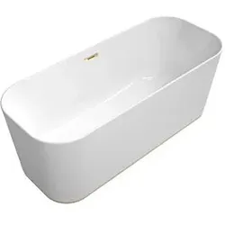 Villeroy & Boch Finion freistehende Badewanne 177FIN7A200V101 170x70cm, Emotion, Design-Ring, weiß, champagne