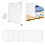 8 Stück Regaltrenner Transparente,30 * 30cm Multifunktionaler Regaltrenner Kleiderschrank,Regalteiler ohne Bohren,Kleiderschrank Trenner für Schlafzimmer Küche Schränke und Organisation