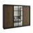 A&J MöbelLand Schiebetürenschrank NORIVO 200 x 210 x 60 cm Schwarz
