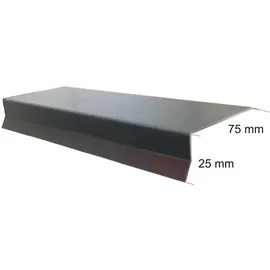 sarei haus- und gartentechnik Weitere - Sarei Stirnbrettprofil 1000 x 75 x 25 mm anthrazit Dachabschlüsse