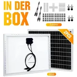 GLIESE Balkonkraftwerk 200W Solarpanel für Dach/Balkon, 200 W, Monokristalline, (Set, 25-St., Solarmodul, Zubehör,Ein Paar Y-Linien), Erweiterbar durch Serien- und Parallelschaltung