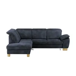 meinSofa Ecksofa  Raica , blau , Maße (cm): B: 266 H: 91 T: 243.0