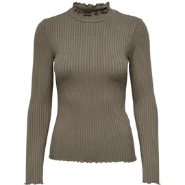 Jdy Langarmbluse Fransiska Braun L