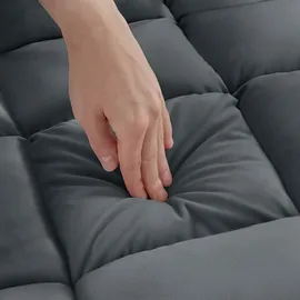 Tectake Relaxsessel 108 x 57 x 13,5 cm grau