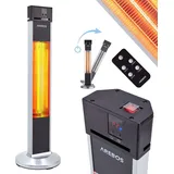 Arebos Terrassenheizstrahler, 2000W, Fernbedienung,